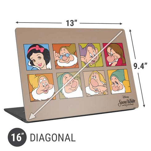 Disney Snow White Character Portraits Universal Laptop 16in (13 x 9.4in) Skin